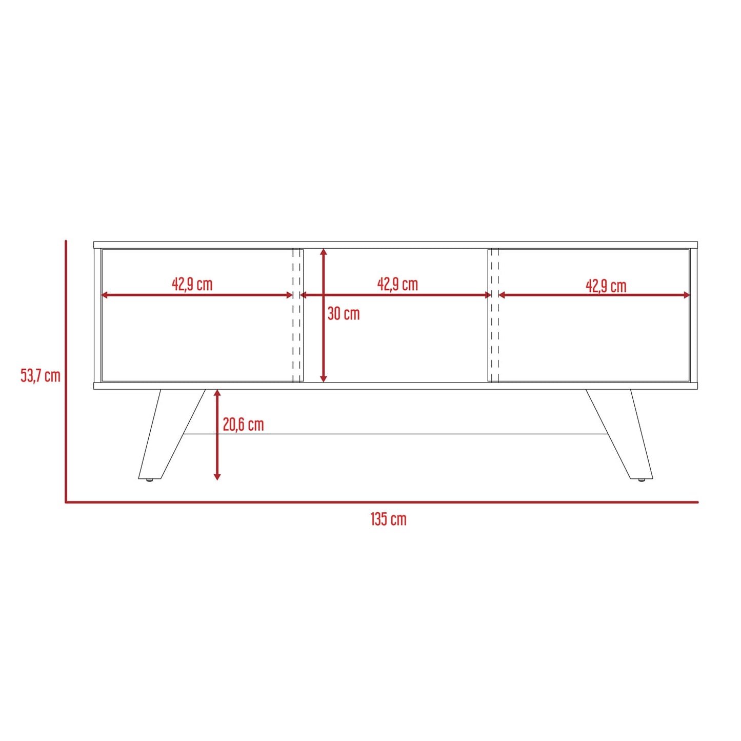 Rack Para Tv 55'' Romero Finlandek Bellota Blanco