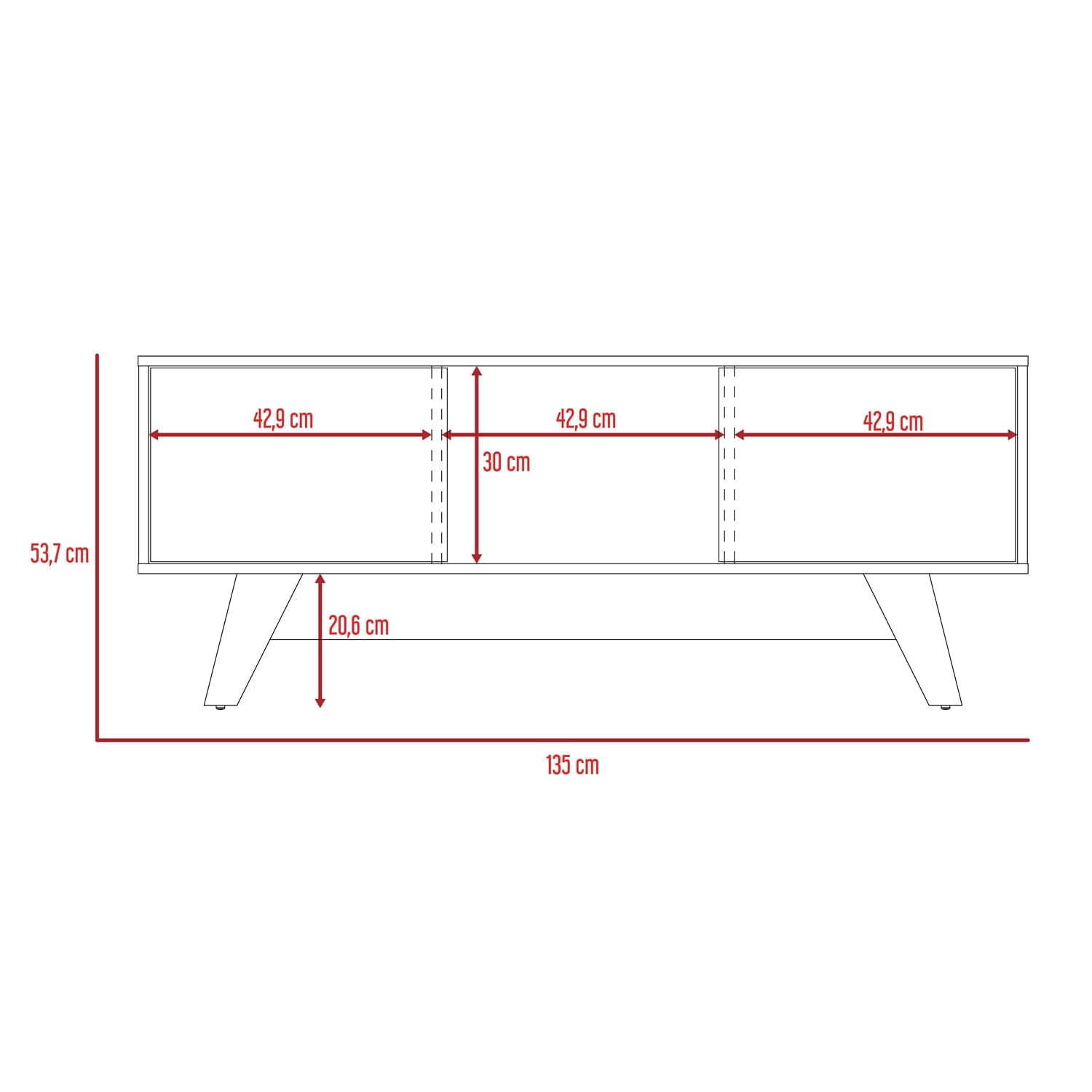 Rack Para Tv 55'' Romero Finlandek Bellota Blanco