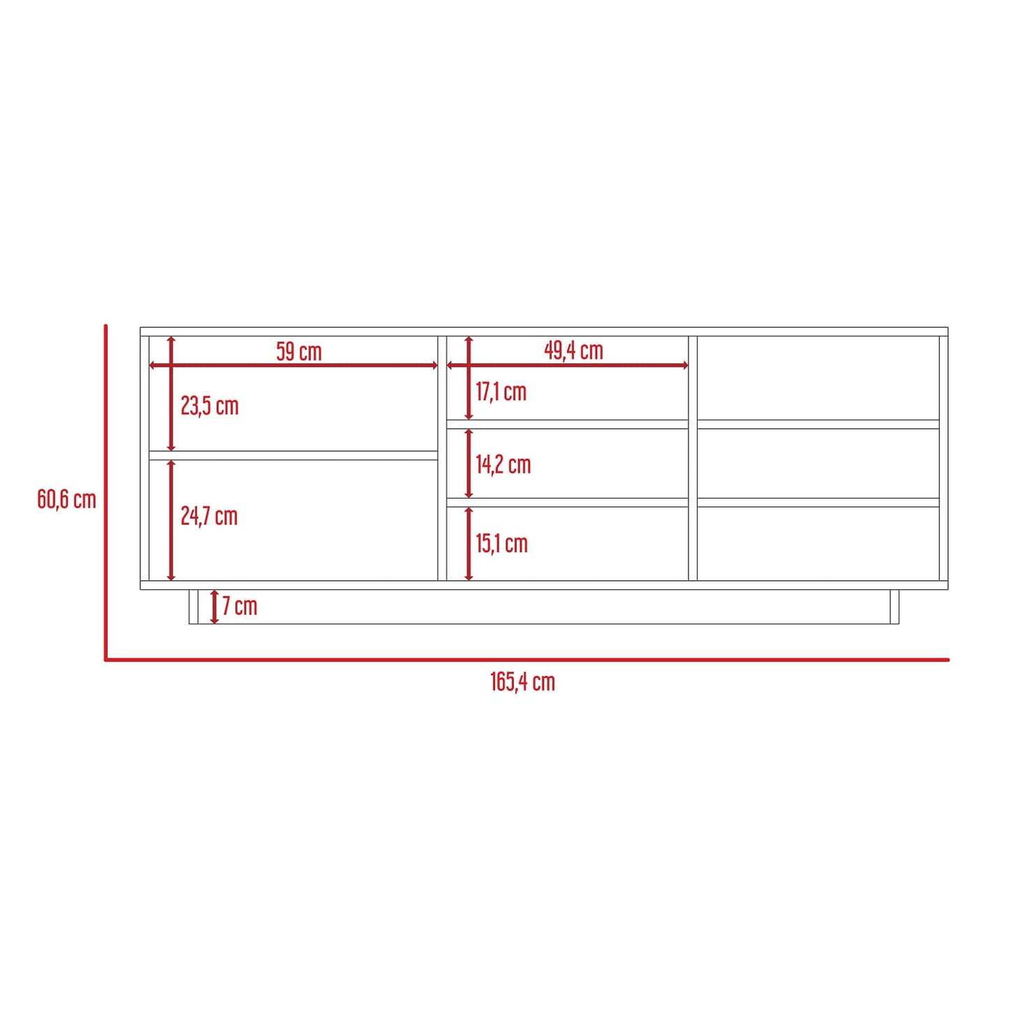 Rack Para Tv Vedra Duna+Cemento