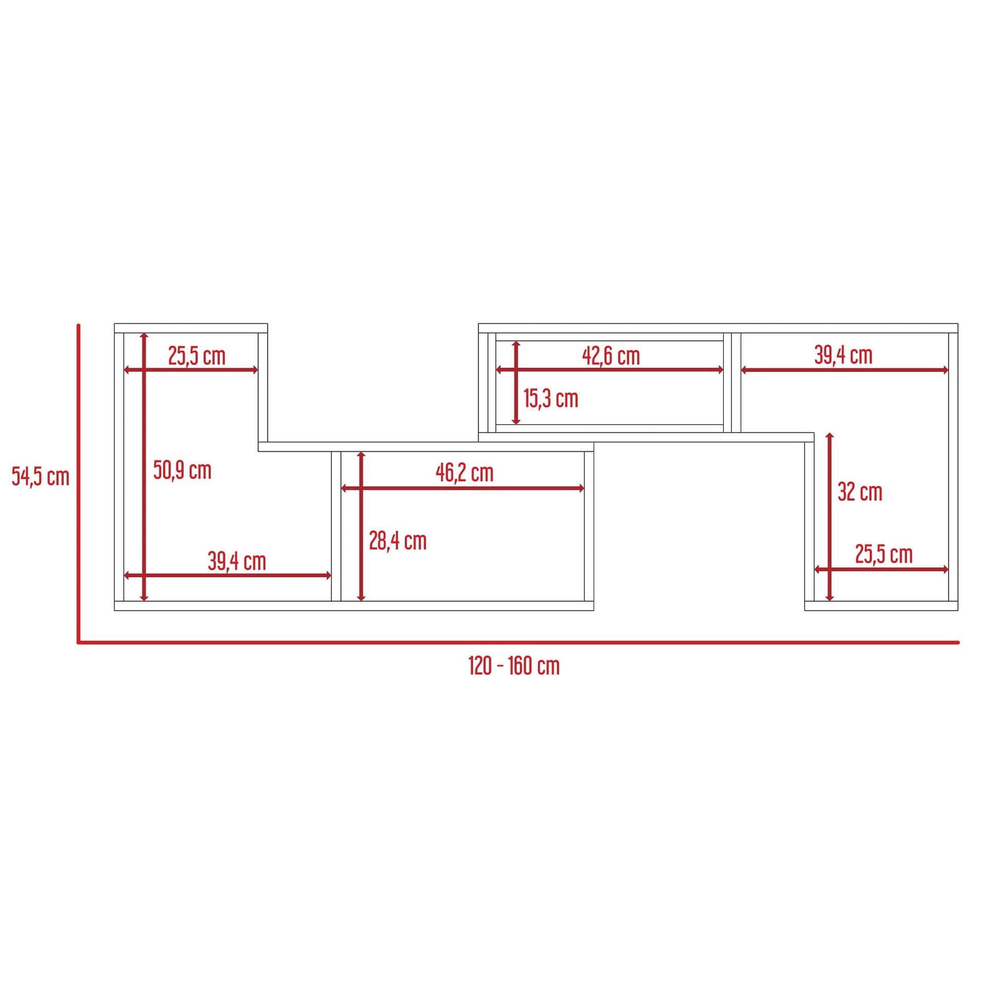 Rack Tv Extensible Beijing Rta Blanco