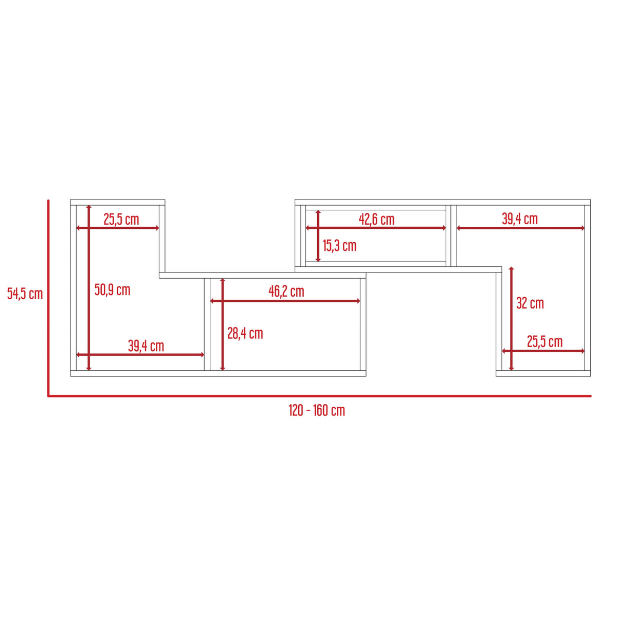 Rack Tv Extensible Beijing Rta Wengue N/A