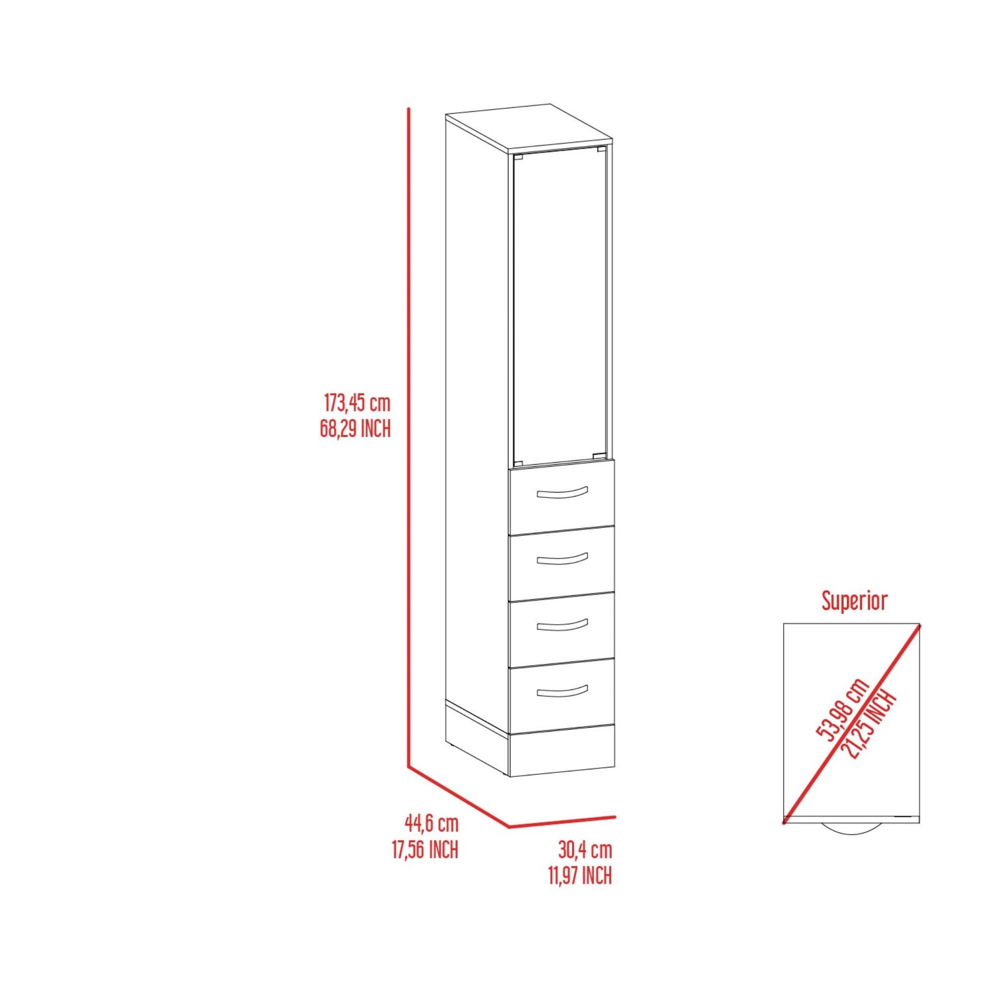 Torre De Baño Vanguard Rta Blanco Zf