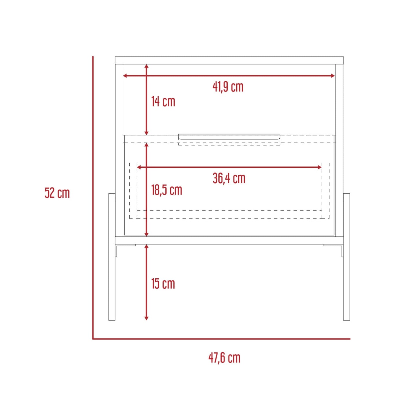 Velador White Collection W 52 Rta Blanco