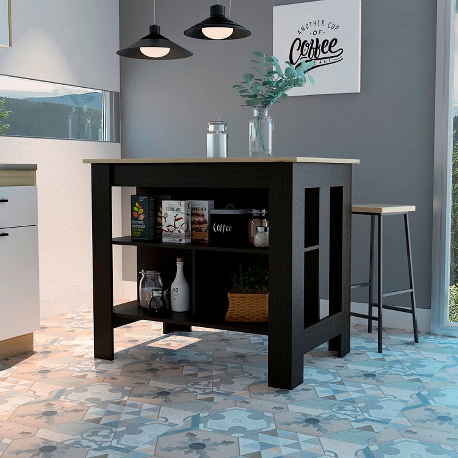 Isla Cala De Cocina 90X103 Rta Wengue Duna