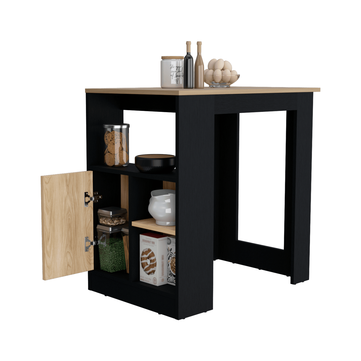 Isla De Cocina Stirling 91X92X59 Rta Wengue Fresno Zf