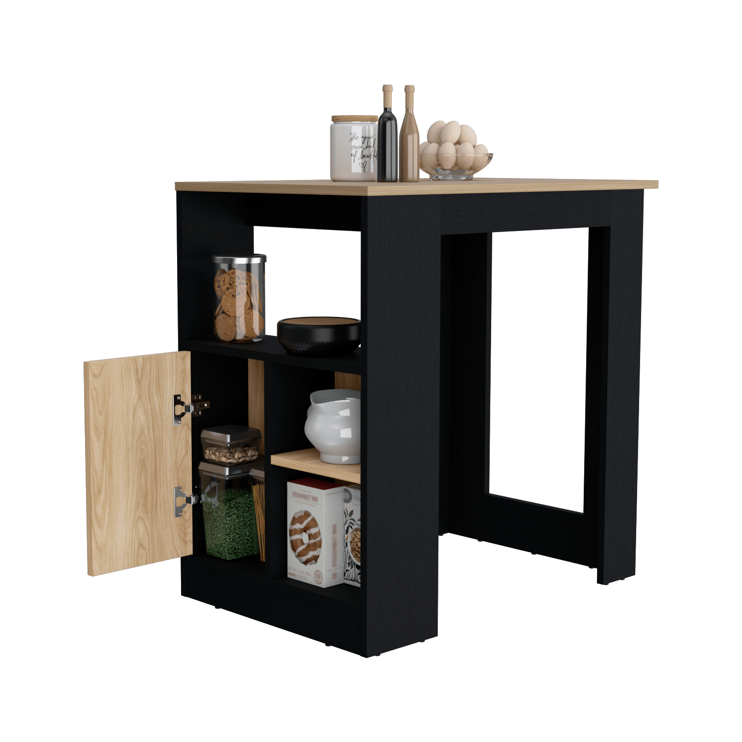 Isla De Cocina Stirling 91X92X59 Rta Wengue Fresno Zf