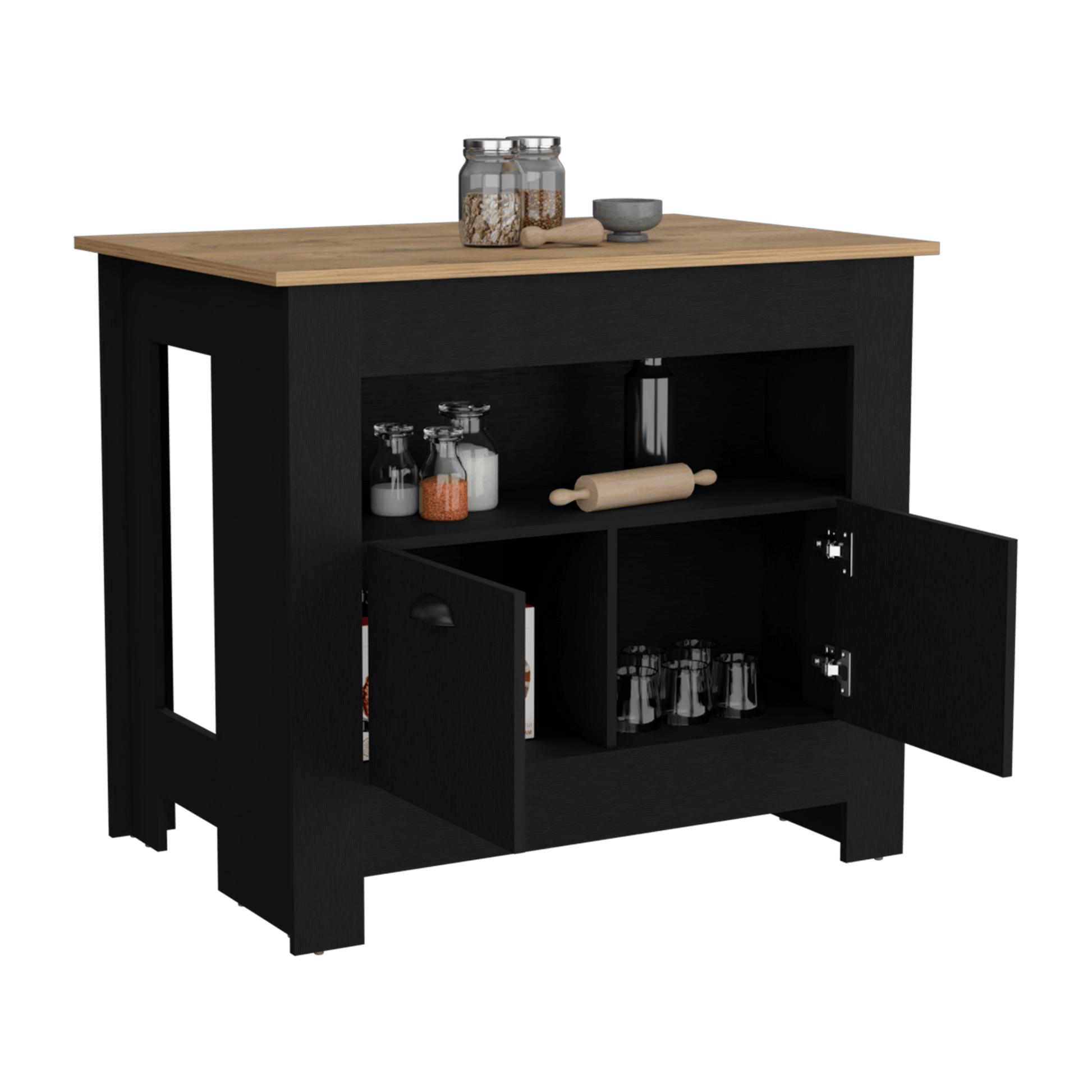 Isla De Cocina Arlet 89X103 Rta Wengue Macadamia