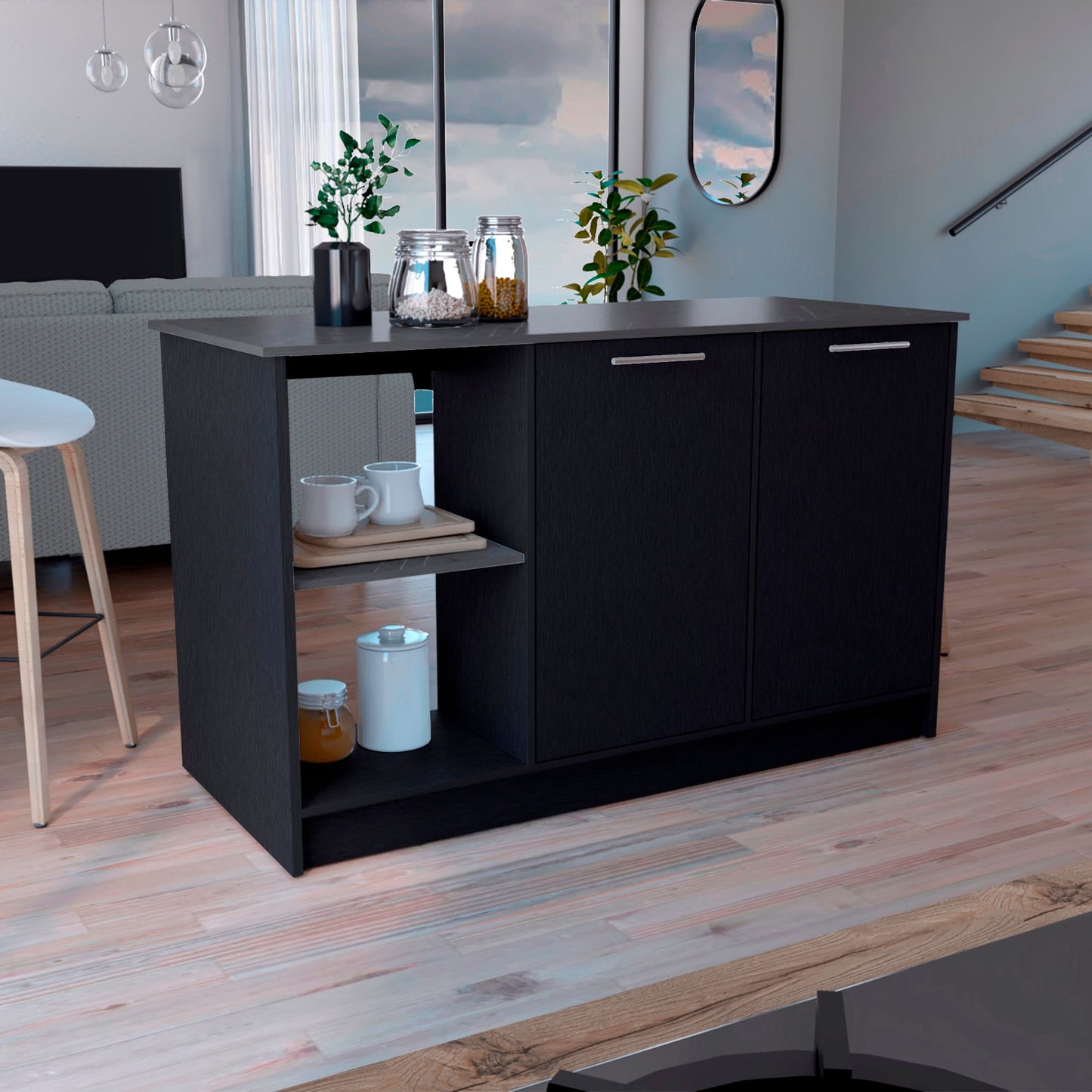 Isla De Cocina Juniper 90 X 150 Rta Wengue Onix