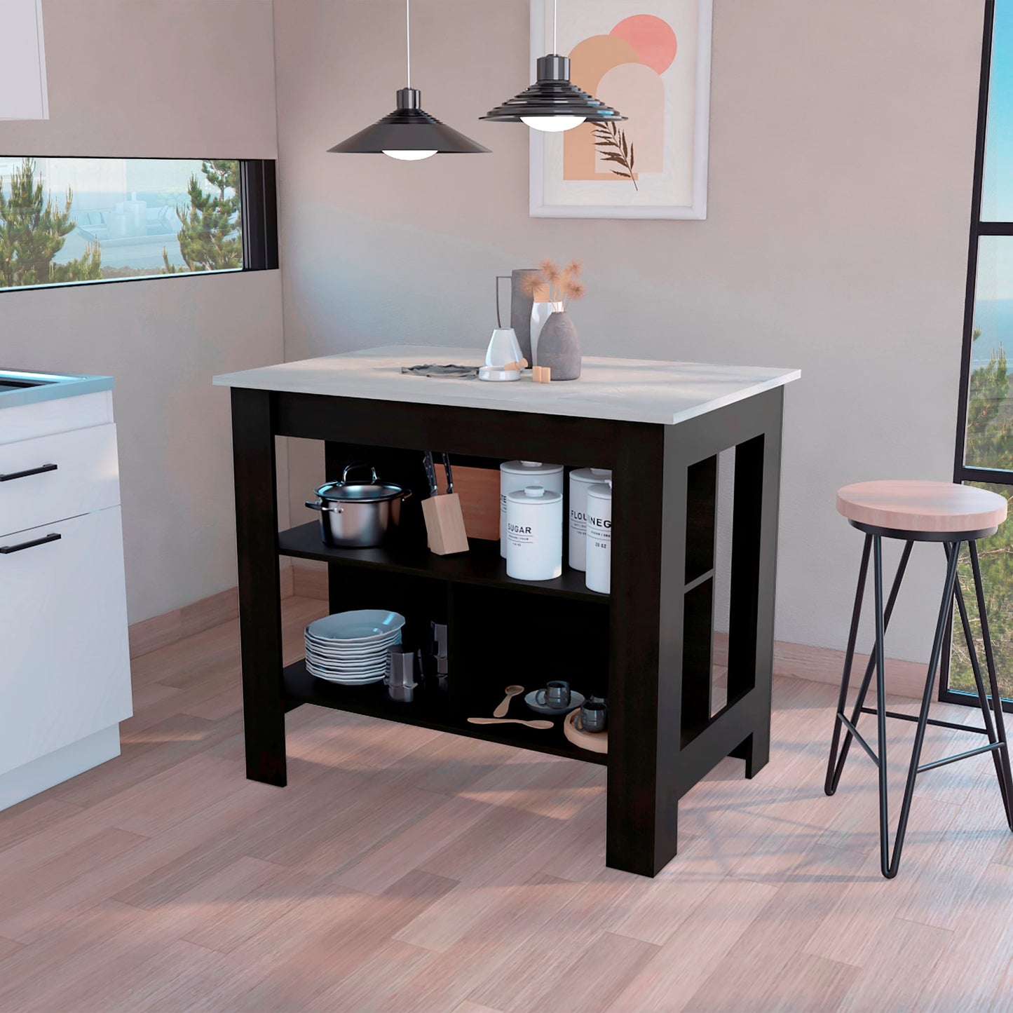 Isla Cala De Cocina 90X103 Rta Wengue Ibiza