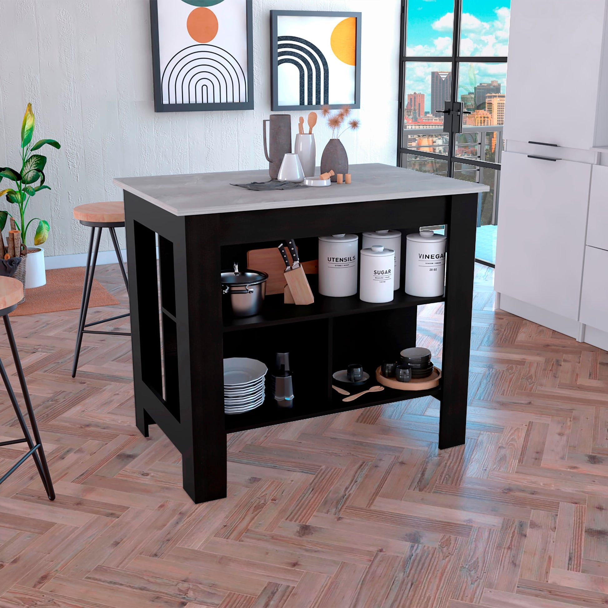 Isla Cala De Cocina 90X103 Rta Wengue Ibiza