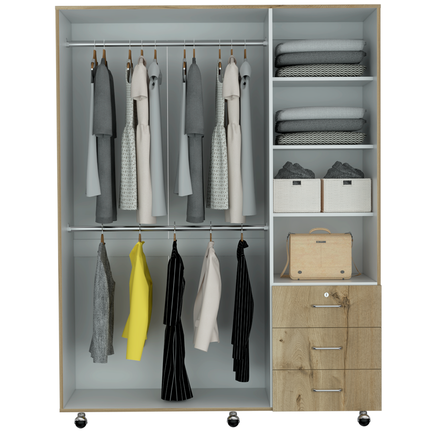 Closet Arizona 183 X 140 X 48 Rta Duna + Blanco