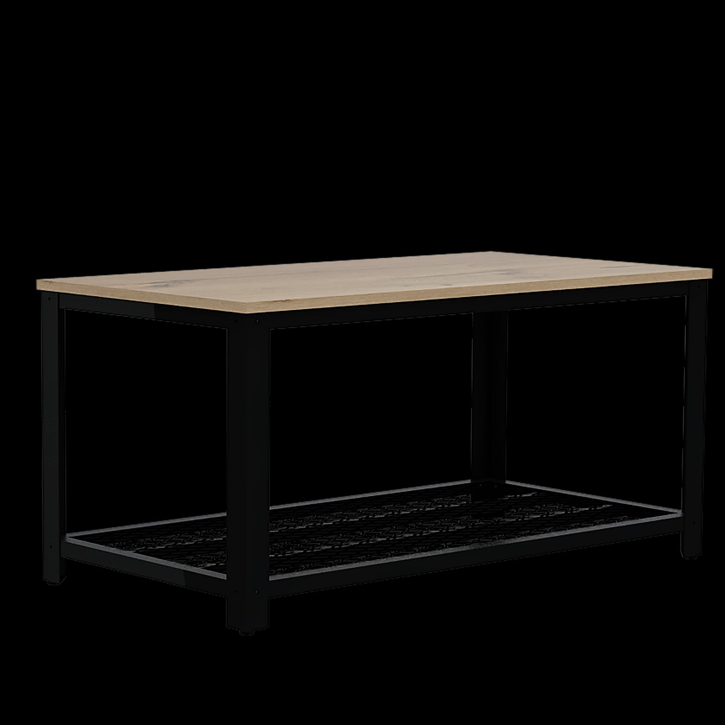 Mesa De Centro Ferrato Rta Duna+Estructura Metálica Negra