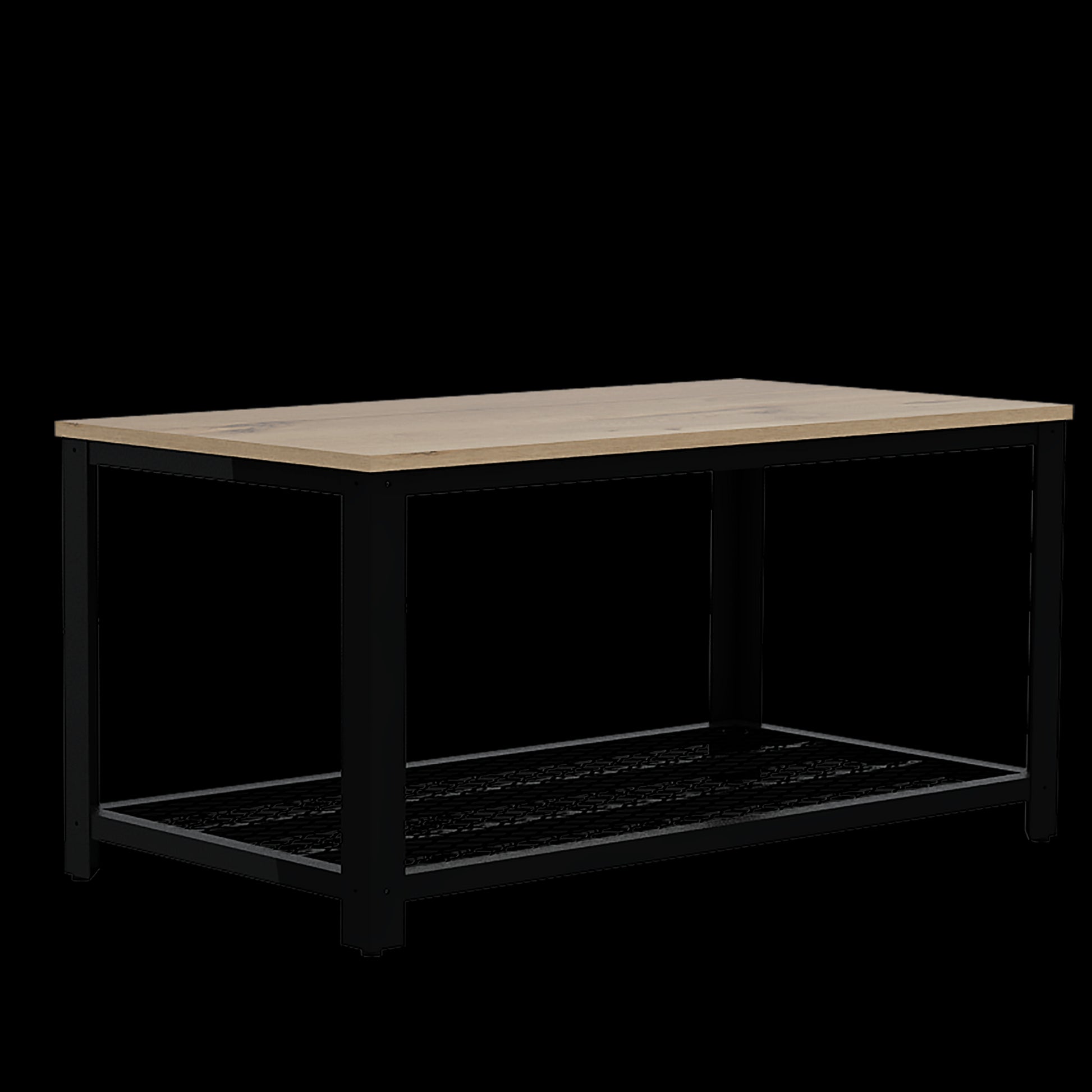 Mesa De Centro Ferrato Rta Duna+Estructura Metálica Negra