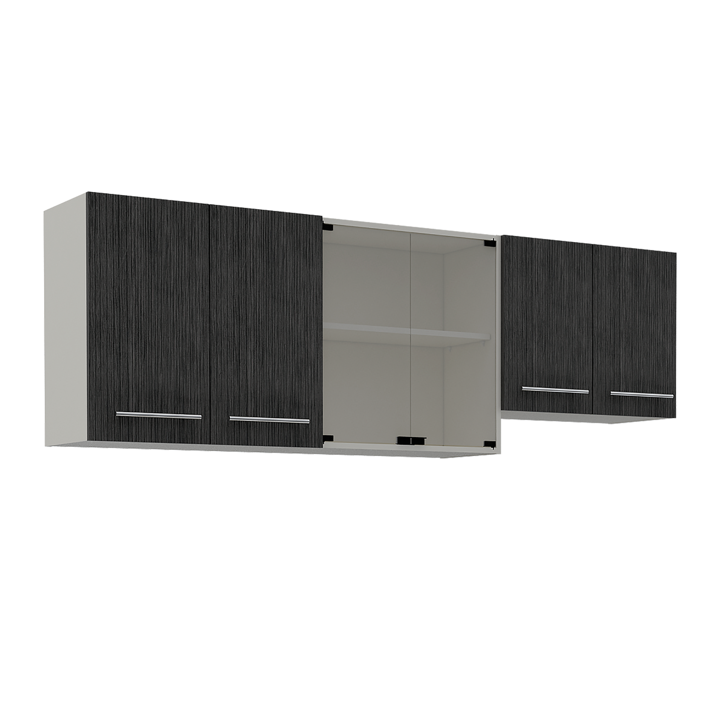 Mueble Superior Cocina 180 Bari Rta Blanco + Roble Gris