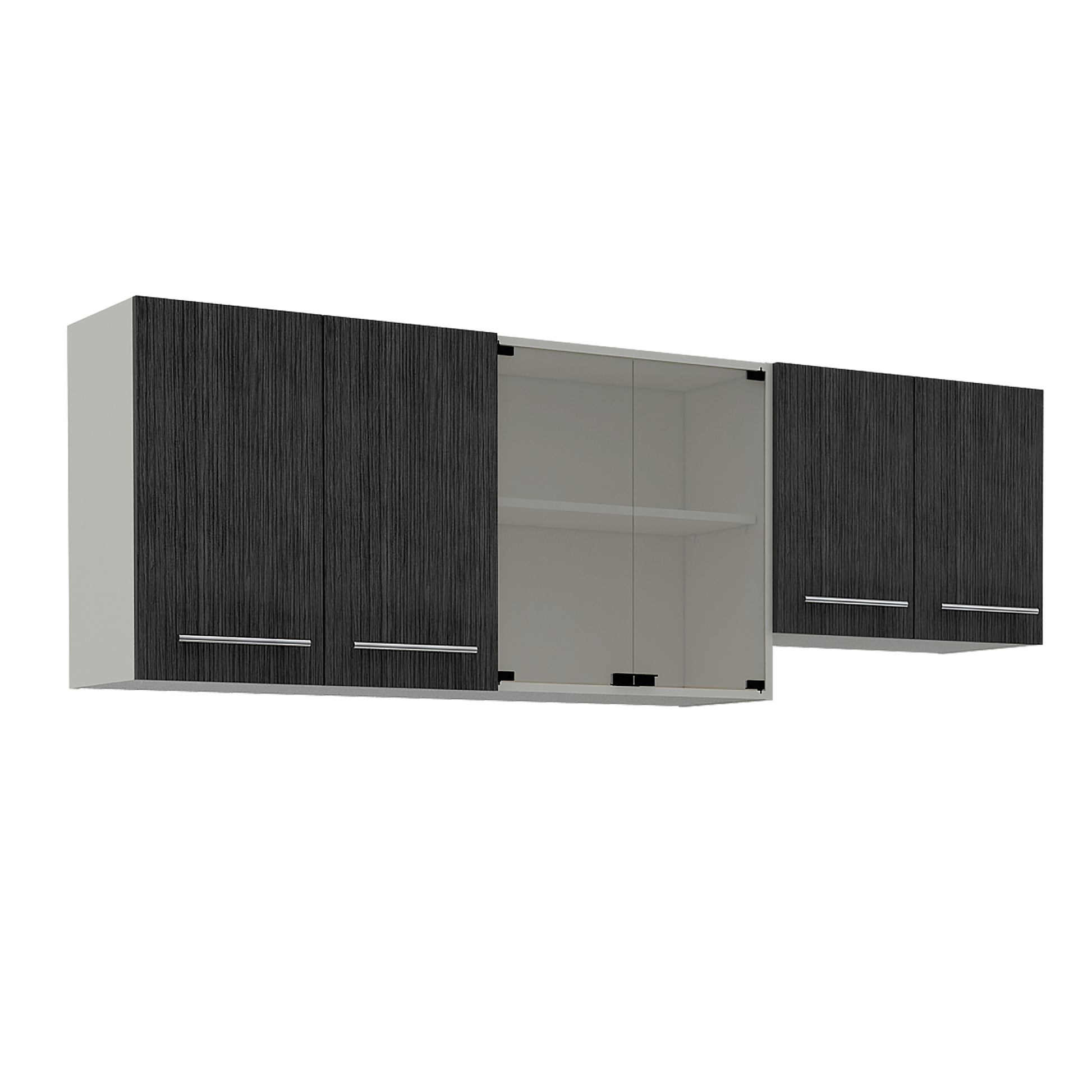 Mueble Superior Cocina 180 Bari Rta Blanco + Roble Gris