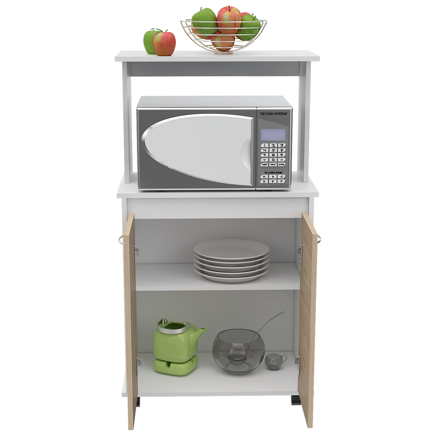 Mueble Cocina Kitchen 36 Rta Blanco + Rovere