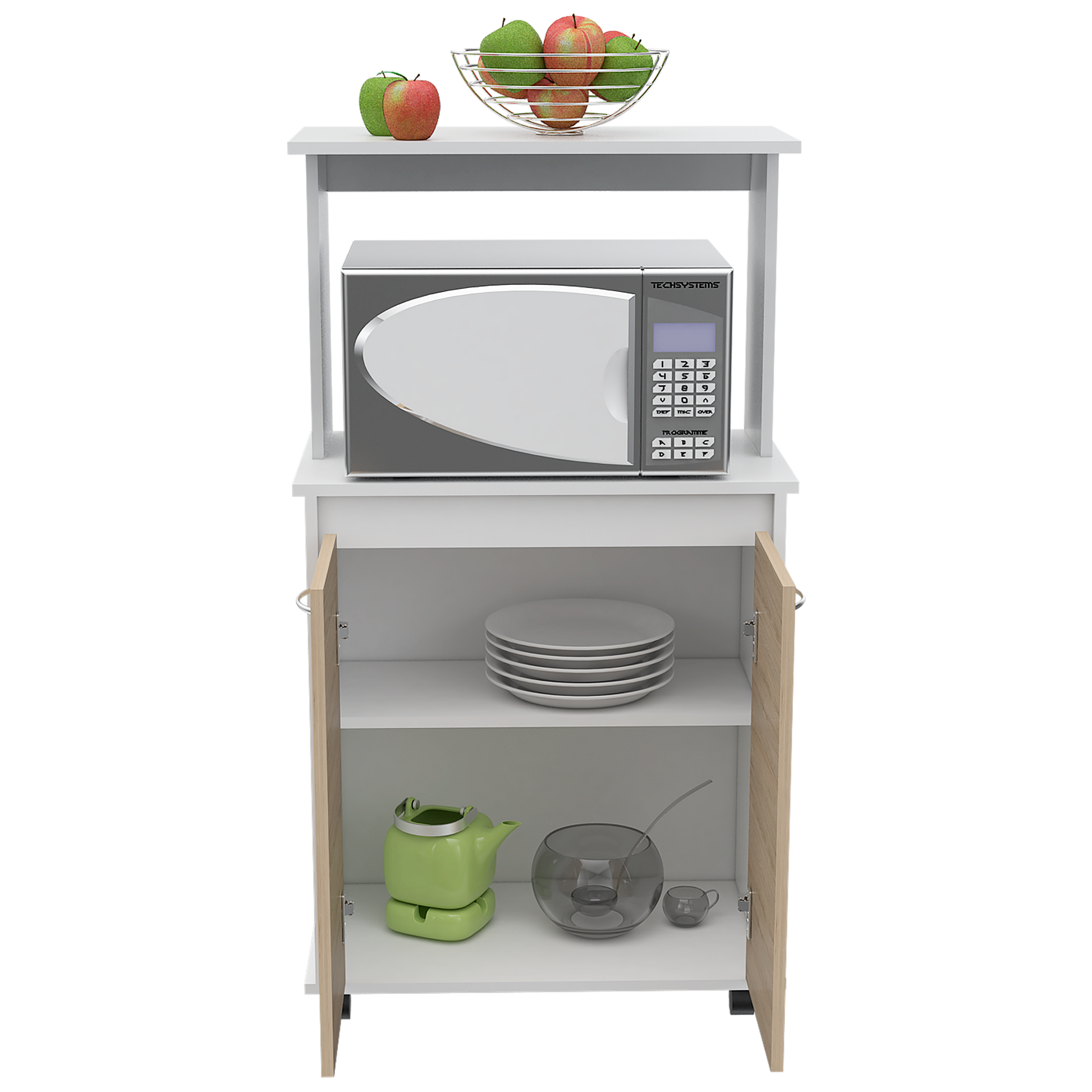 Mueble Cocina Kitchen 36 Rta Blanco + Rovere