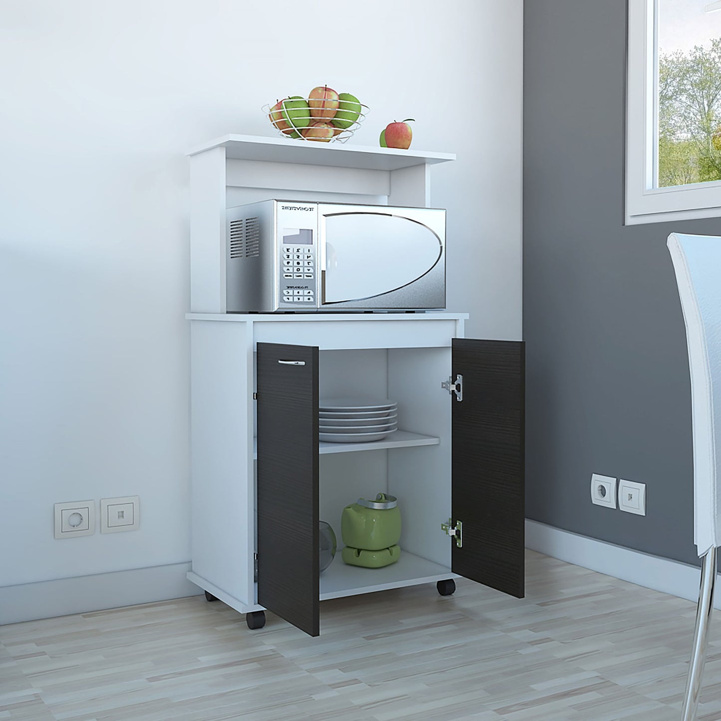 Kitchen 36 Rta Blanco + Wengue