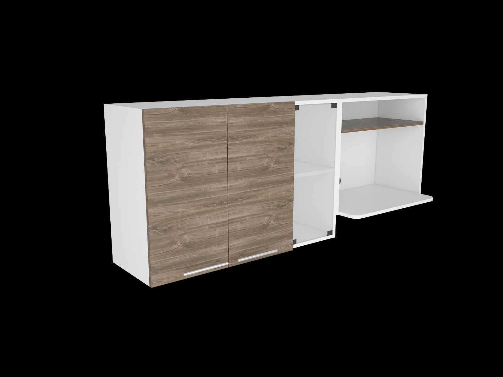 Gabinete Superior Gina Cocina Rta Blanco + Siena