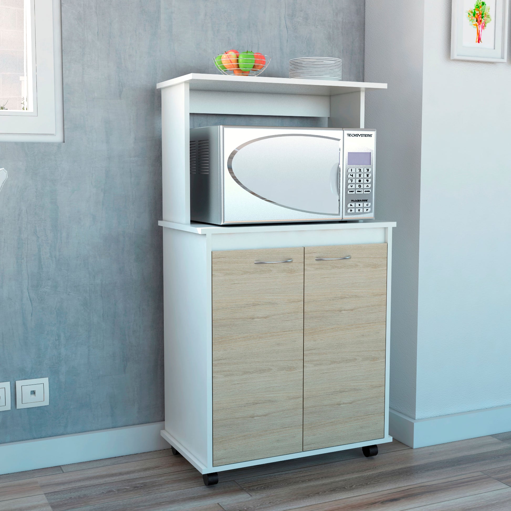 Mueble Cocina Kitchen 36 Rta Blanco + Rovere