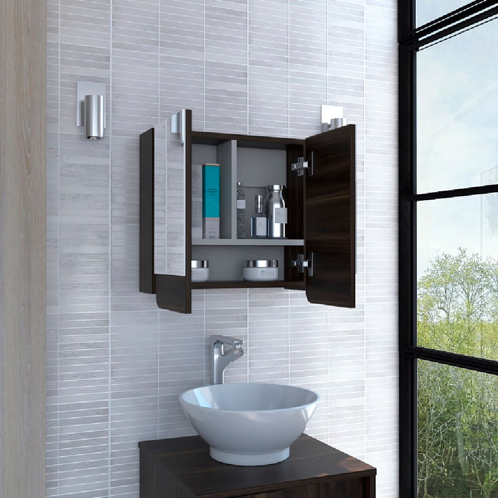 Gabinete De Baño Luv Nogal Gris