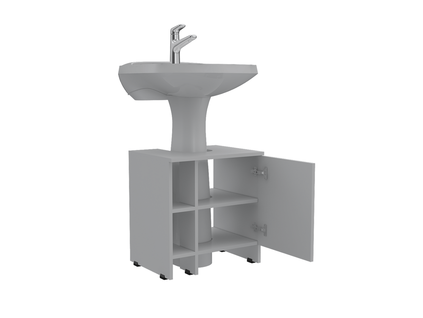 Mueble Basic Para Lavamanos Rta Blanco