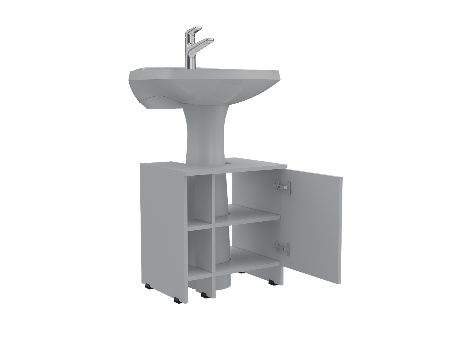 Mueble Basic Para Lavamanos Rta Blanco