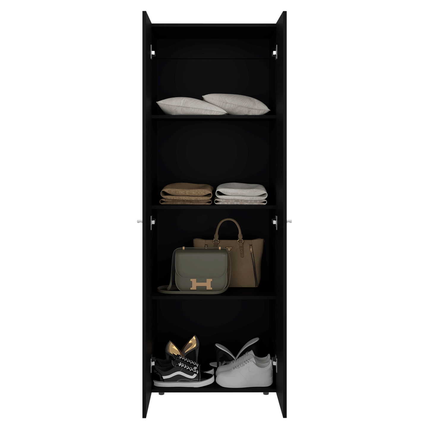 Closet 2 Puertas Tuhogar 170X60X40 Rta Wengue