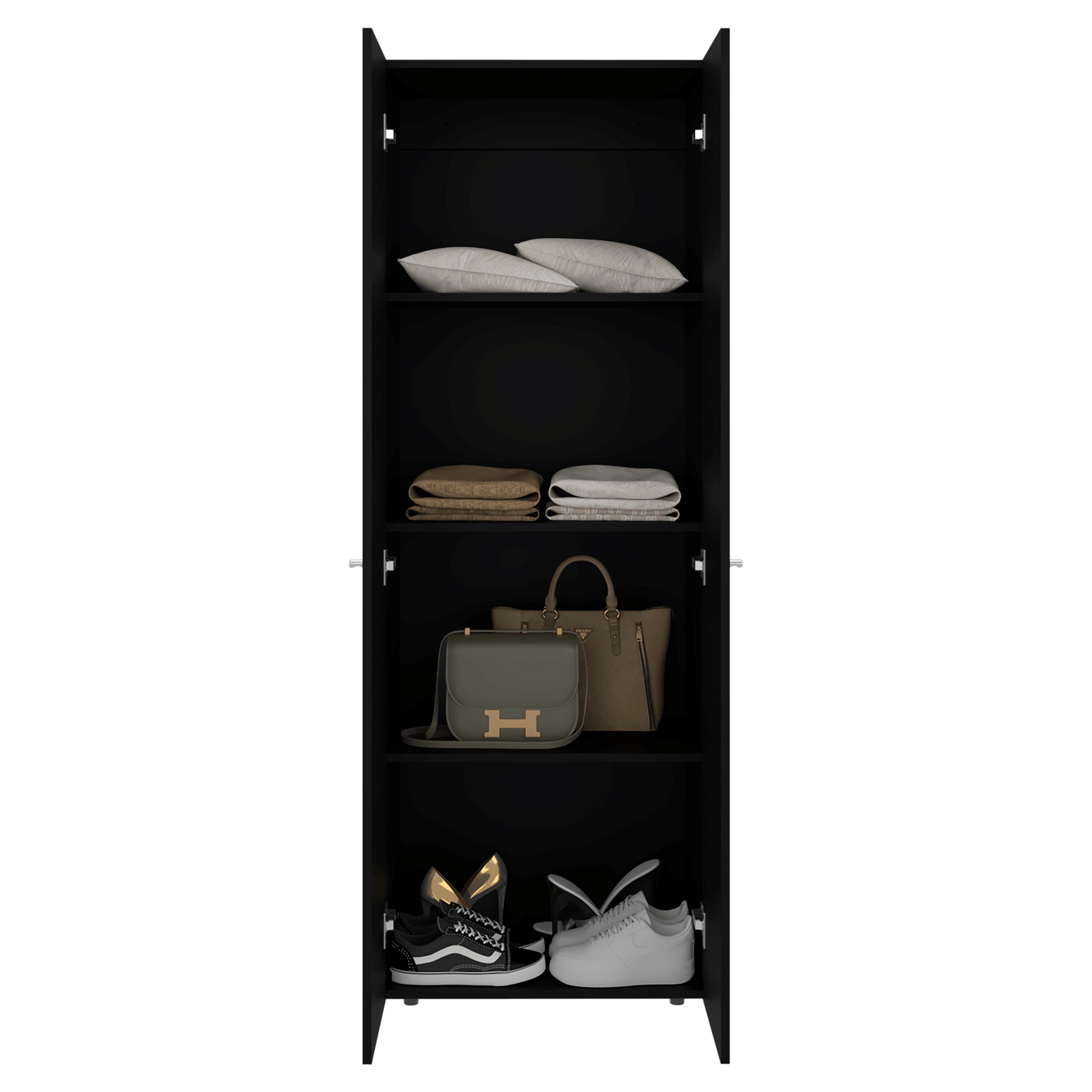 Closet 2 Puertas Tuhogar 170X60X40 Rta Wengue