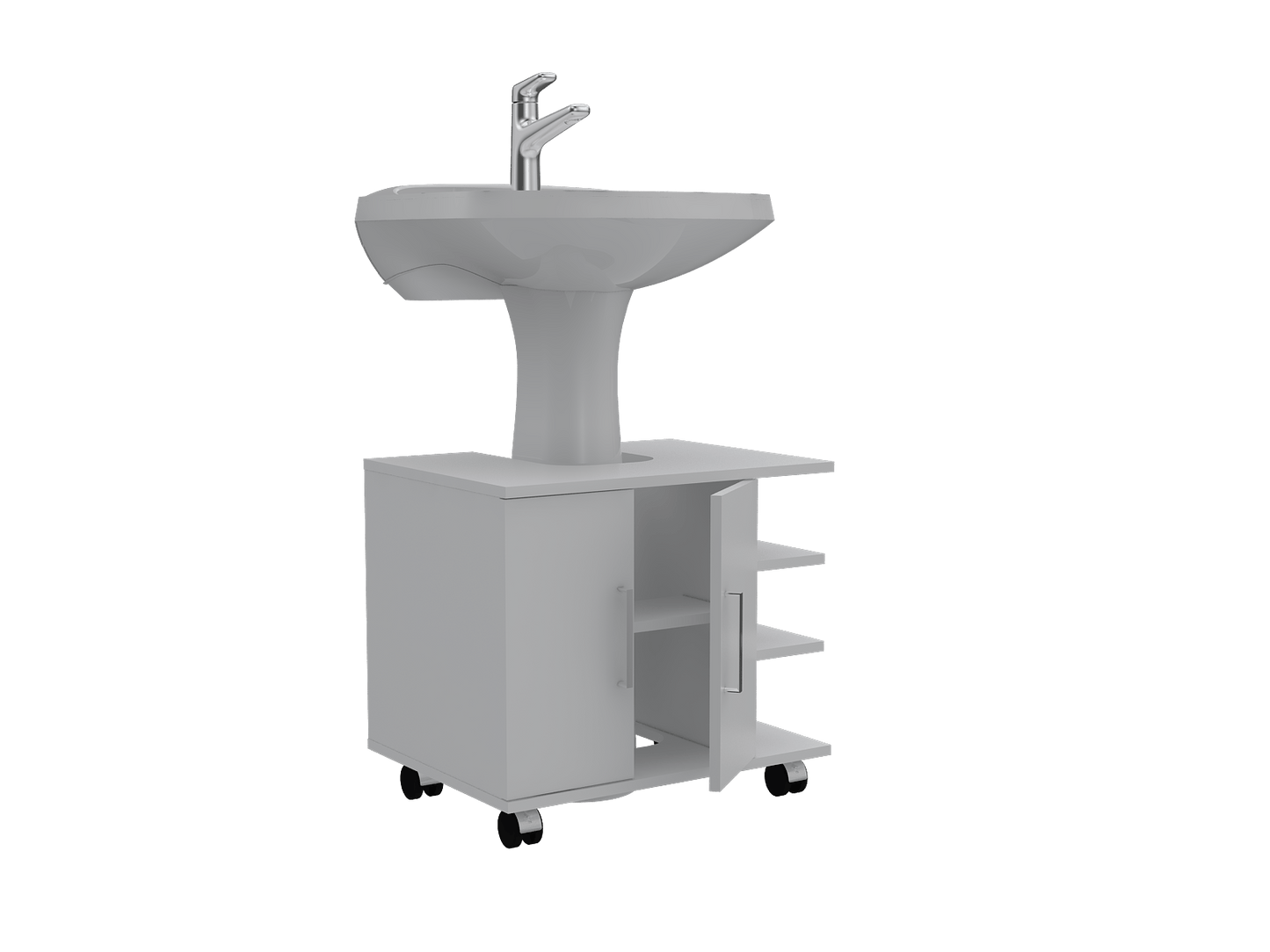 Mueble Elemental Para Lavamanos Rta Blanco