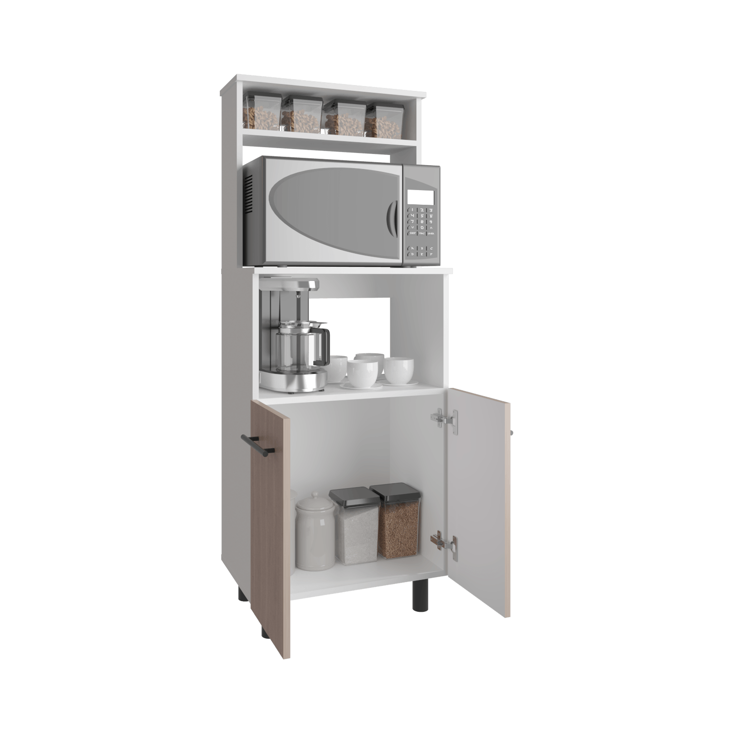 Mueble Microodas 140X54X34 Brisa Rta Blanco Bardolino