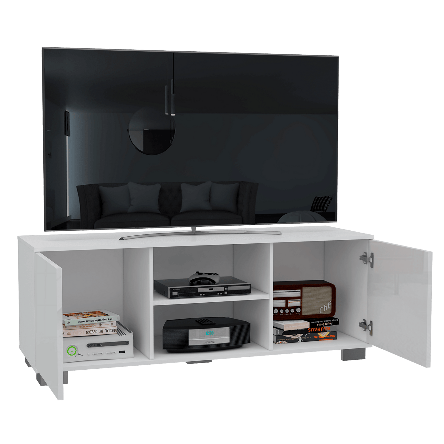 Mesa De Tv Aurora Rta Blanco