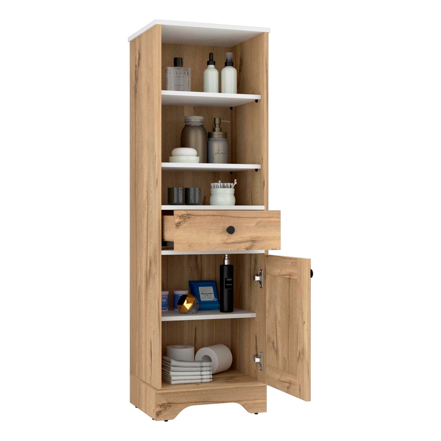 Mueble Optimizador 2 Bath Bi Color Rta Duna Blanco