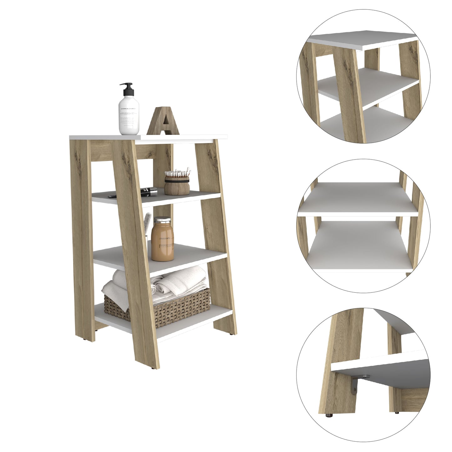 Mueble Optimizador 3 Bath Bi Color Rta Duna Blanco