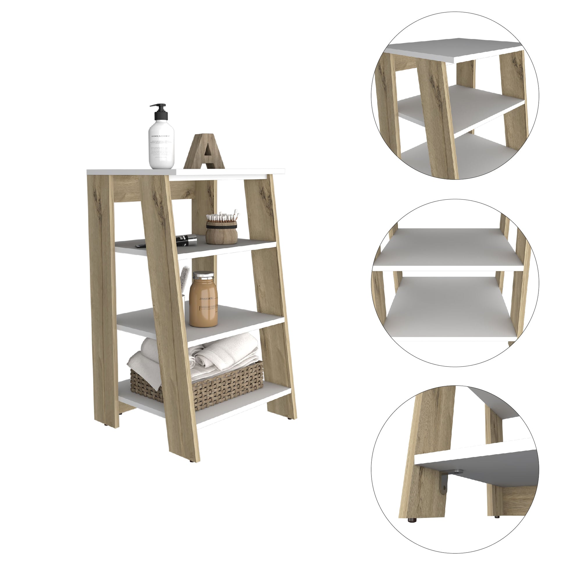 Mueble Optimizador 3 Bath Bi Color Rta Duna Blanco