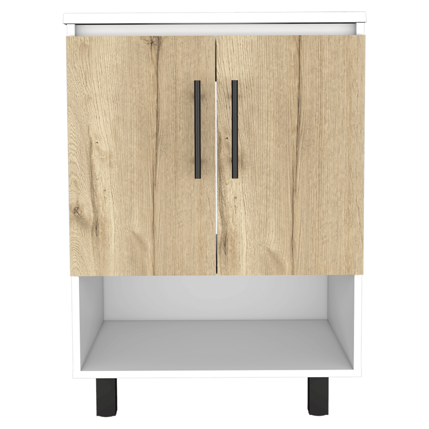 Mueble Optimizador Lavamanos Bath Bi Color A Rta Blanco Duna
