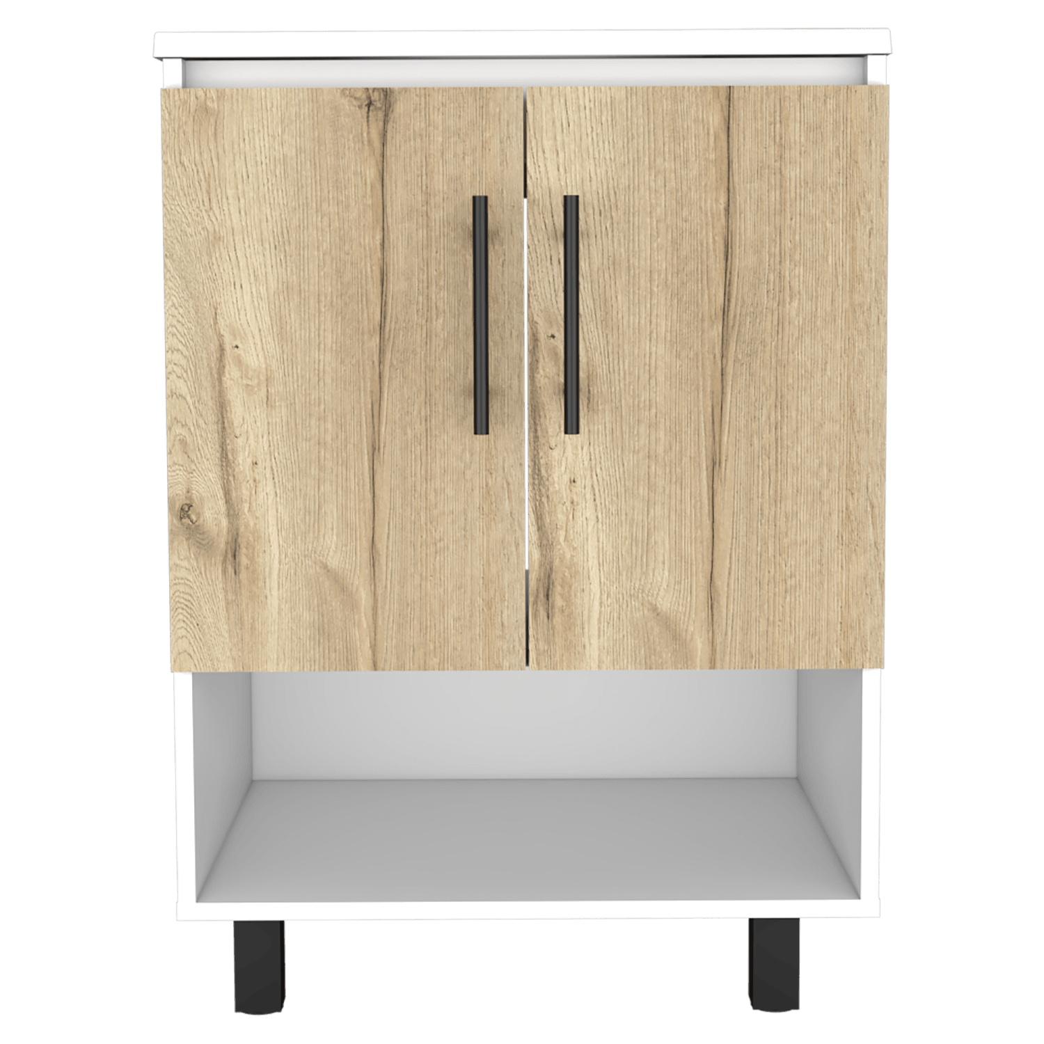 Mueble Optimizador Lavamanos Bath Bi Color A Rta Blanco Duna