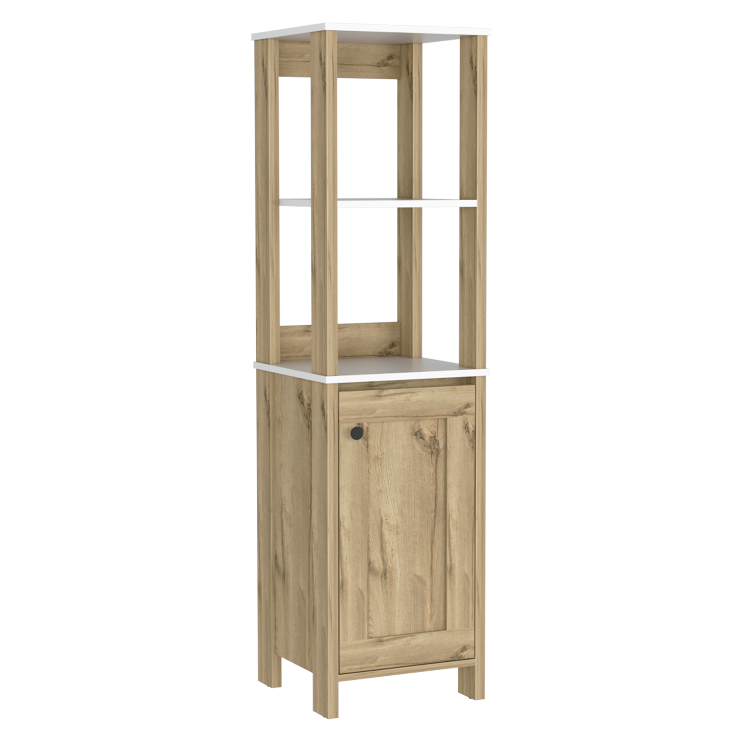 Mueble Optimizador 1 Bath Bi-Color 150X40X40 Rta Blanco/Duna