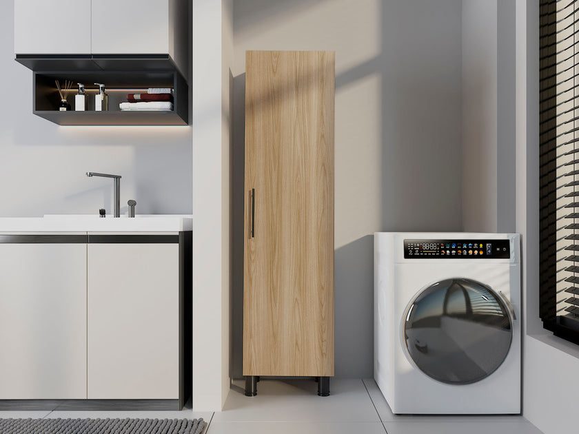 Mueble De Aseo Rayle 190X48X36 Rta Fresno Blanco