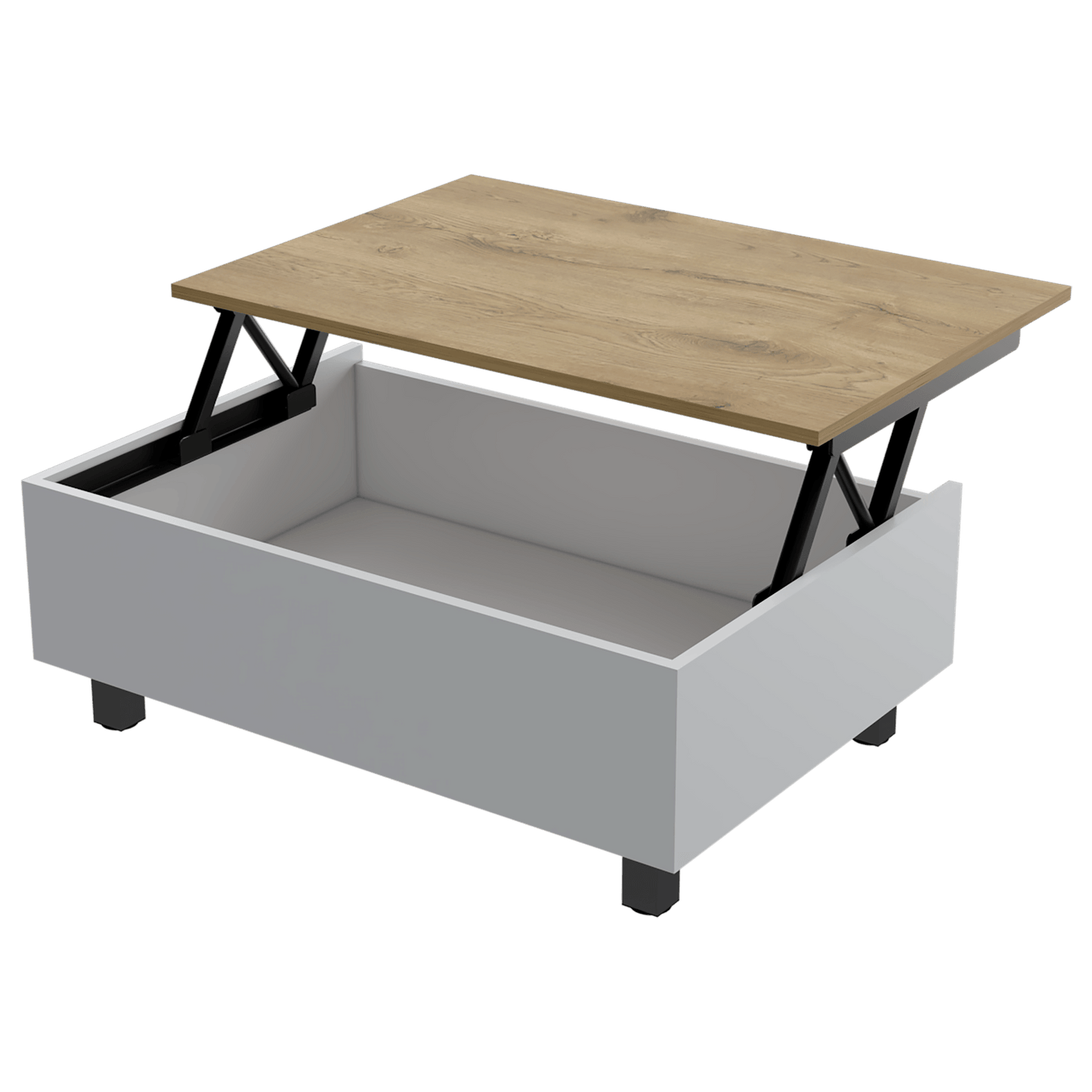 Mesa De Centro Gambia Rta Macadamia Blanco