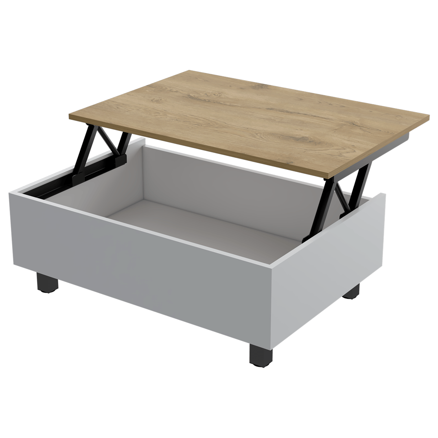 Mesa De Centro Gambia Rta Macadamia Blanco