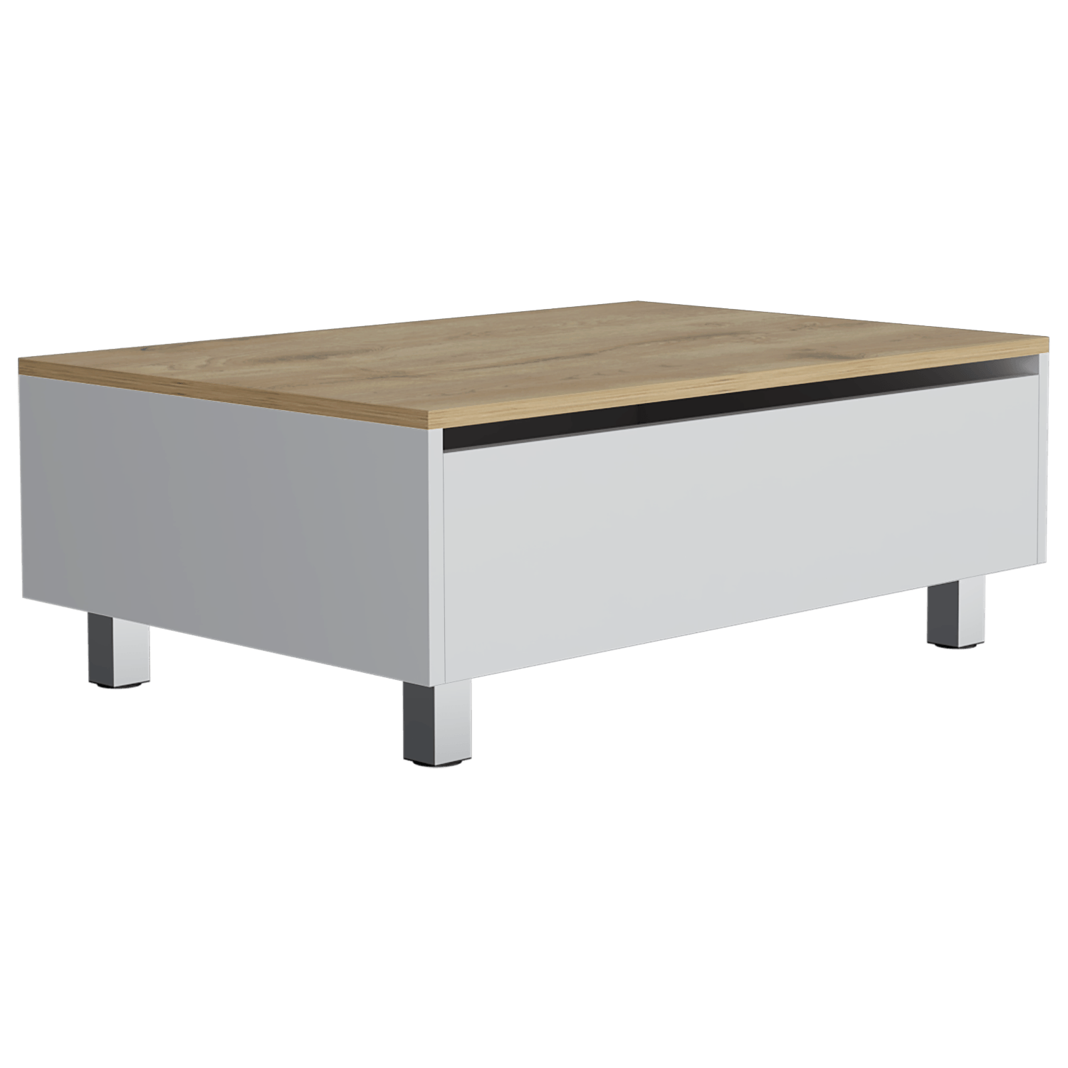 Mesa De Centro Gambia Rta Macadamia Blanco