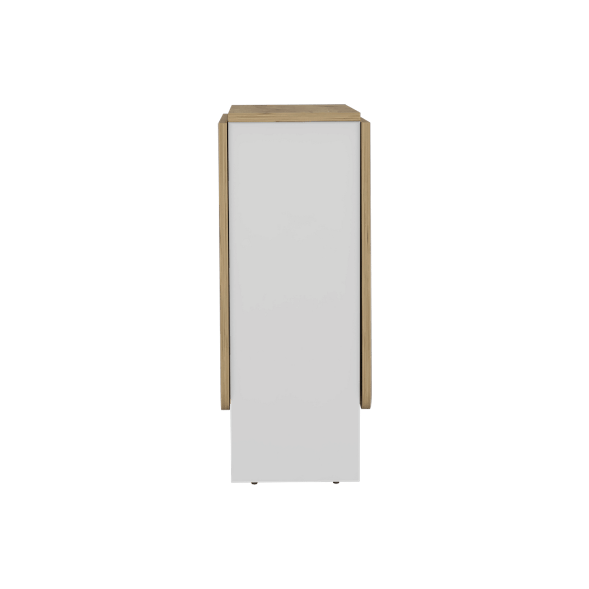 Mesa Plegable Gateleg Rta Blanco Macadamia