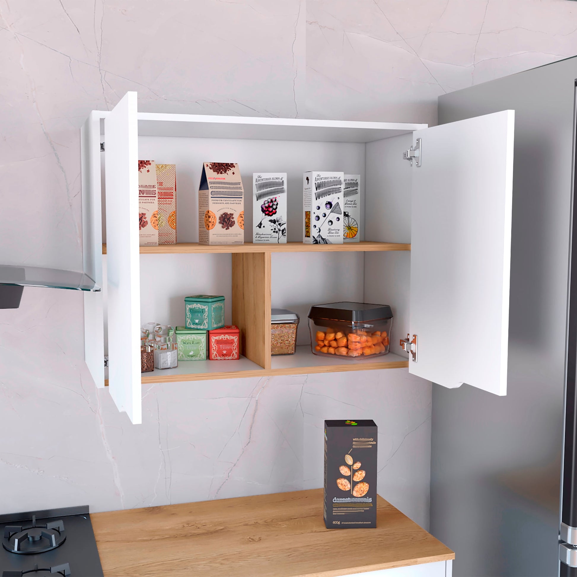 Mueble Superior Soler 80 Cocina Rta Blanco Macadamia