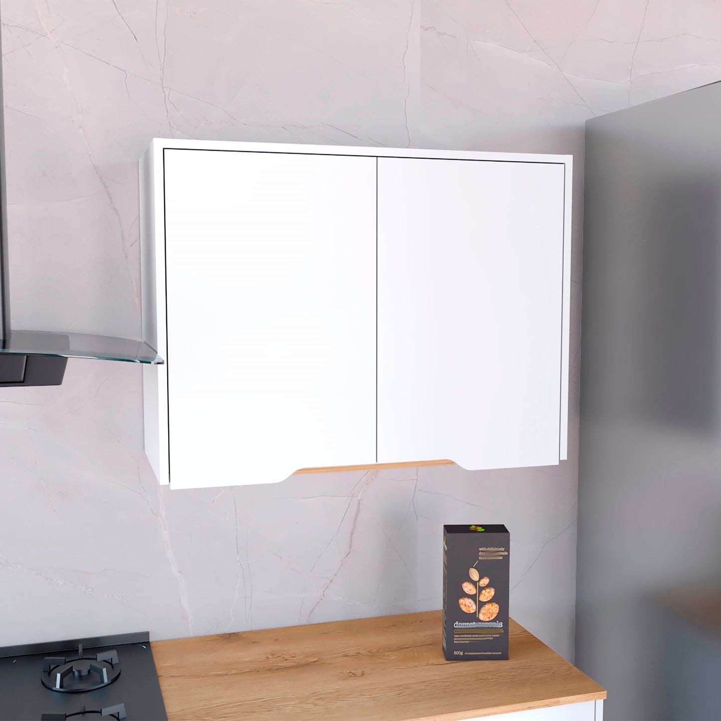 Mueble Superior Soler 80 Cocina Rta Blanco Macadamia