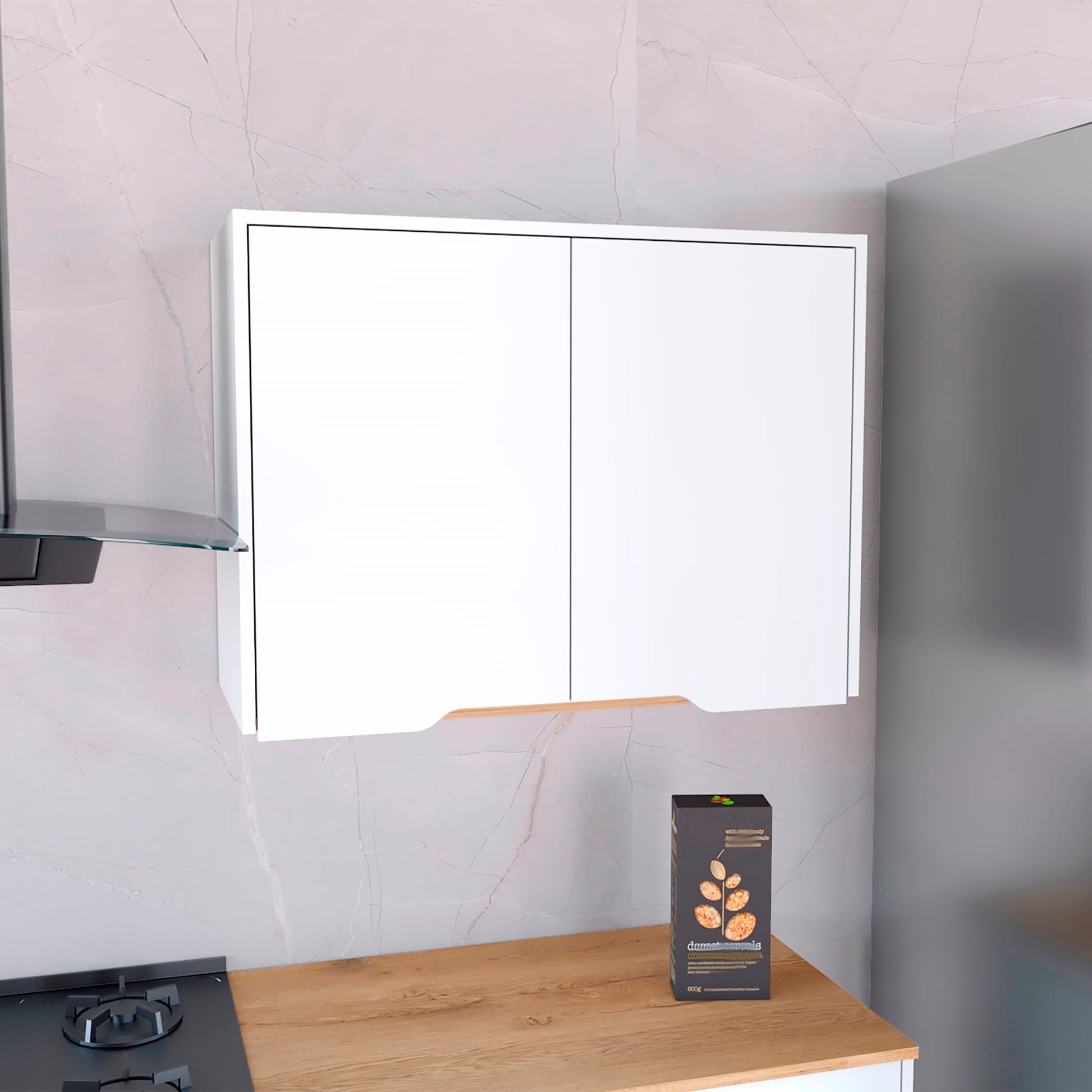 Mueble Superior Soler 80 Cocina Rta Blanco Macadamia