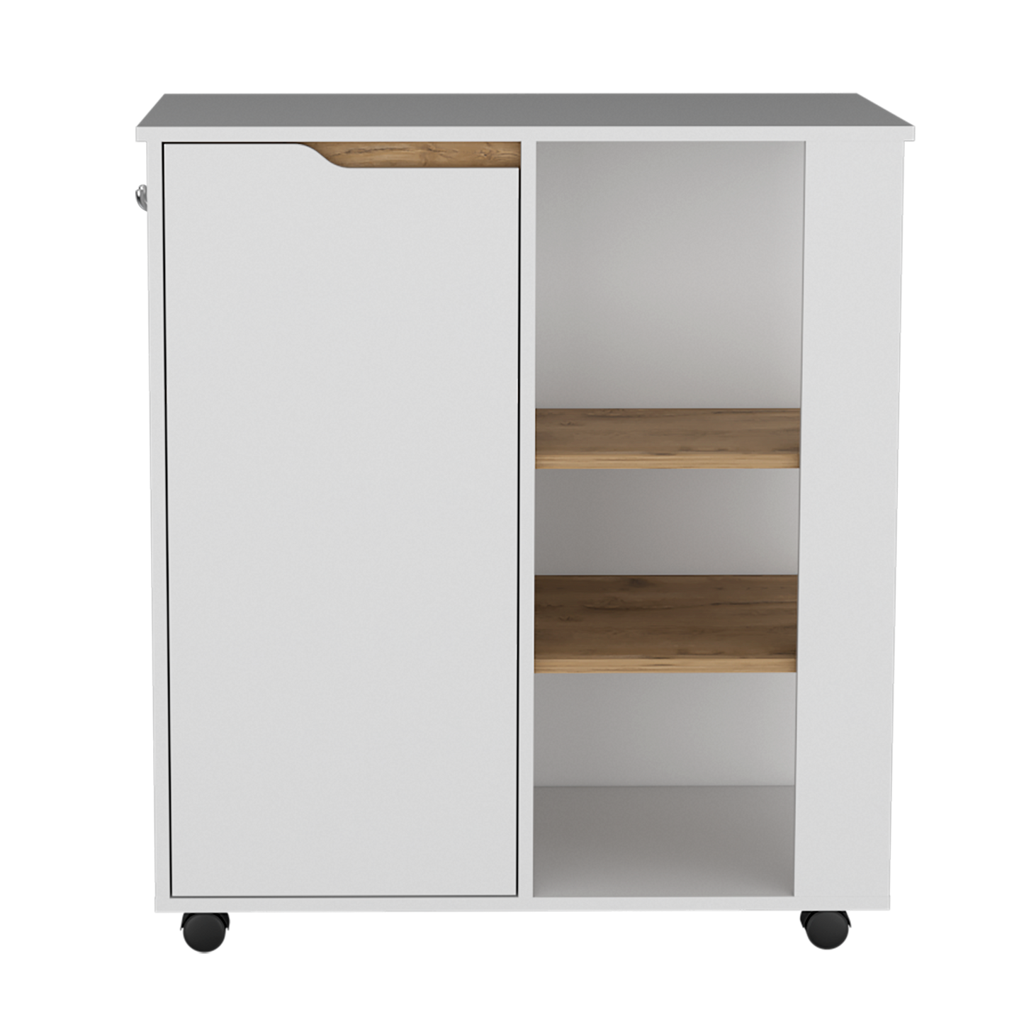 Carro Microondas Soler 89X80 Rta Blanco Macadamia