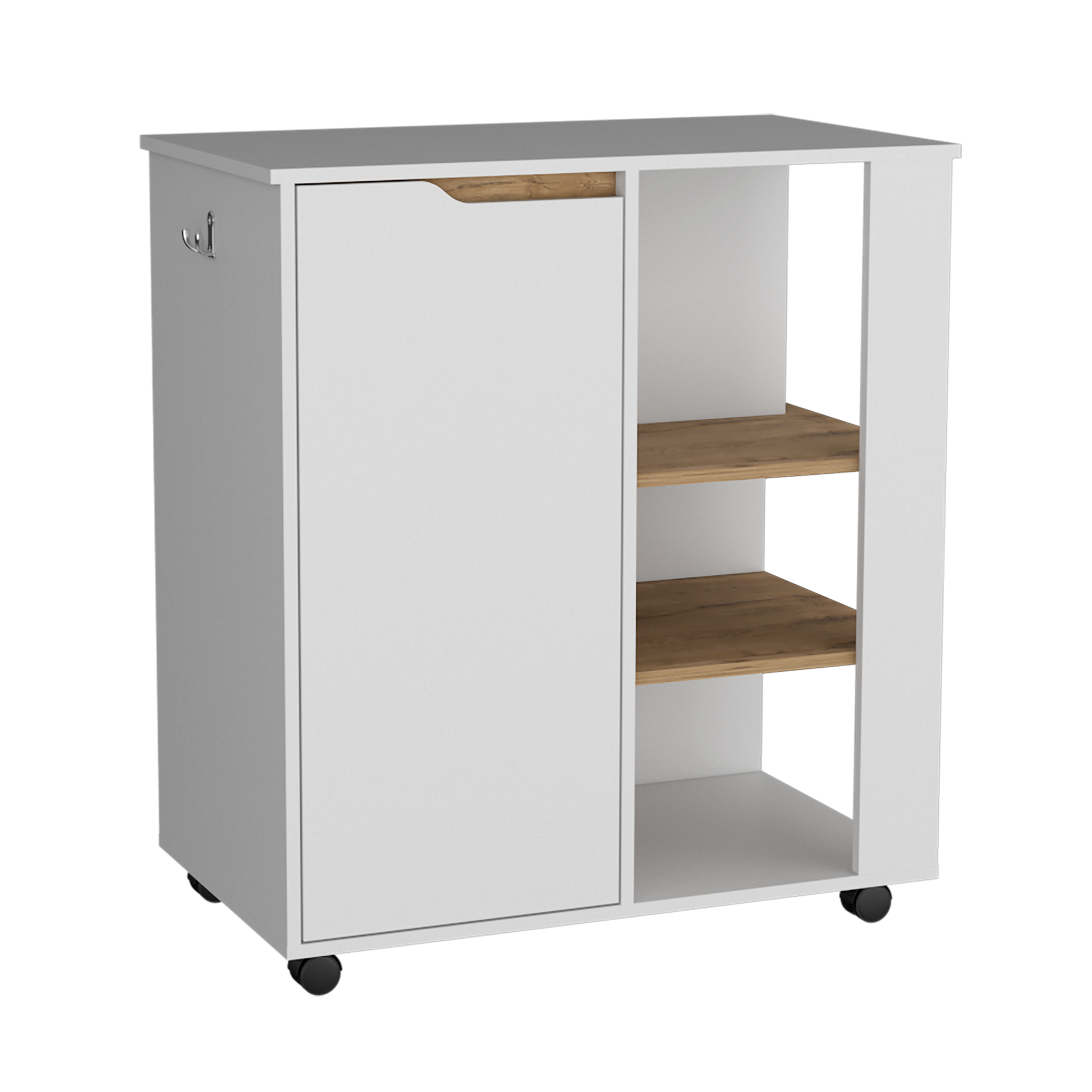 Carro Microondas Soler 89X80 Rta Blanco Macadamia