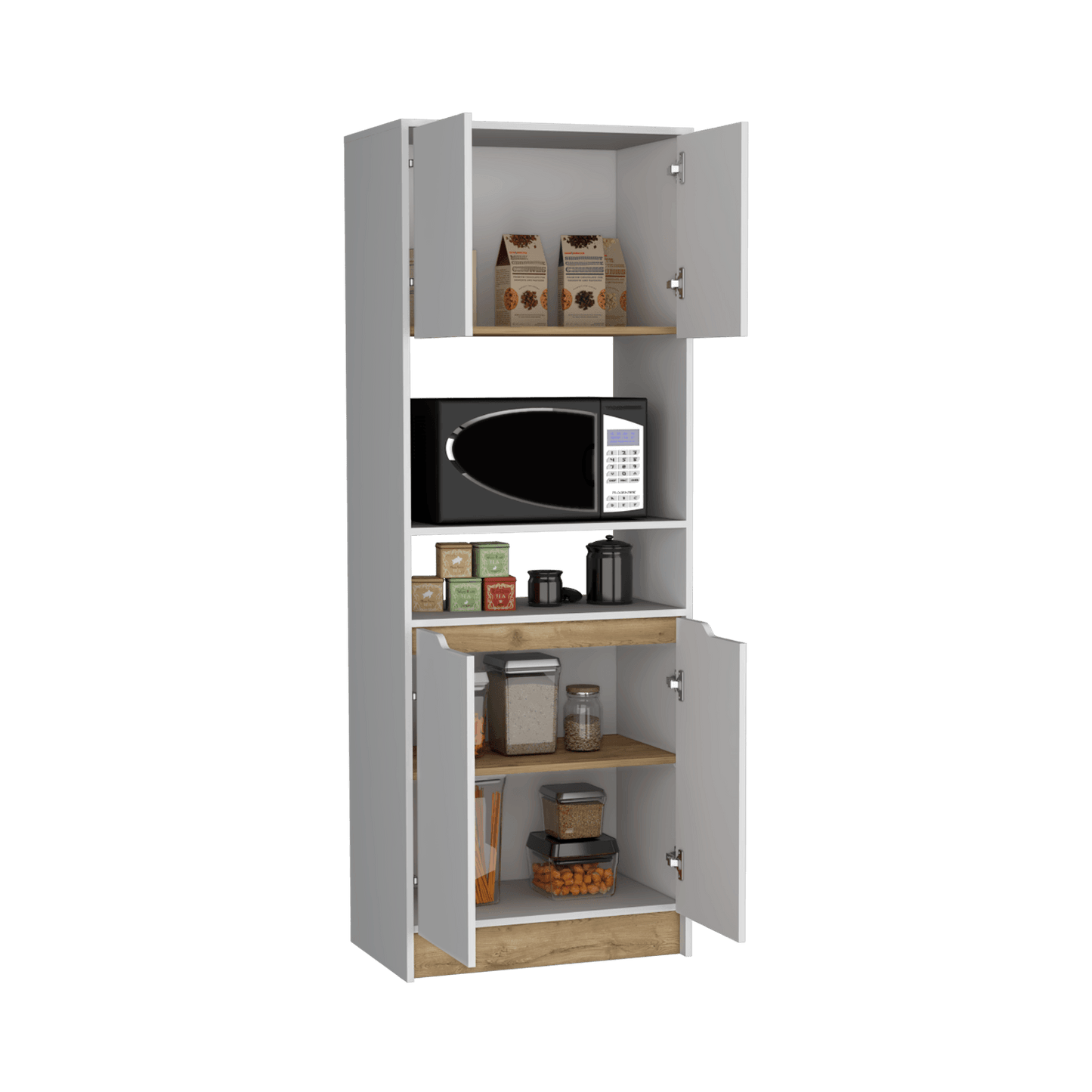 Modulo Microondas Alto Soler 180X66 Rta Blanco Macadamia