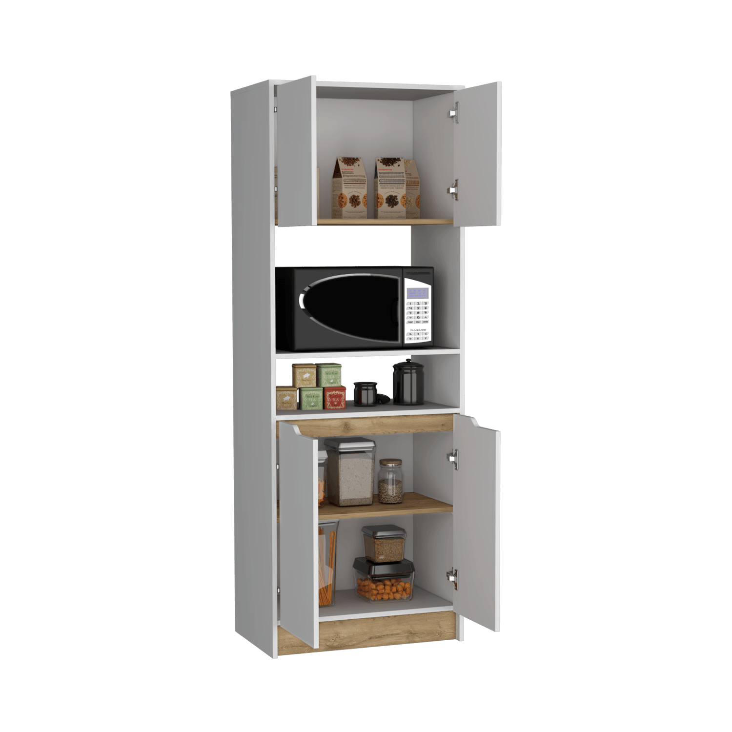 Modulo Microondas Alto Soler 180X66 Rta Blanco Macadamia
